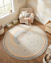 Wonder Tykes Collection Area Rug -  Frolicfield Round Multi  lifestyle 49