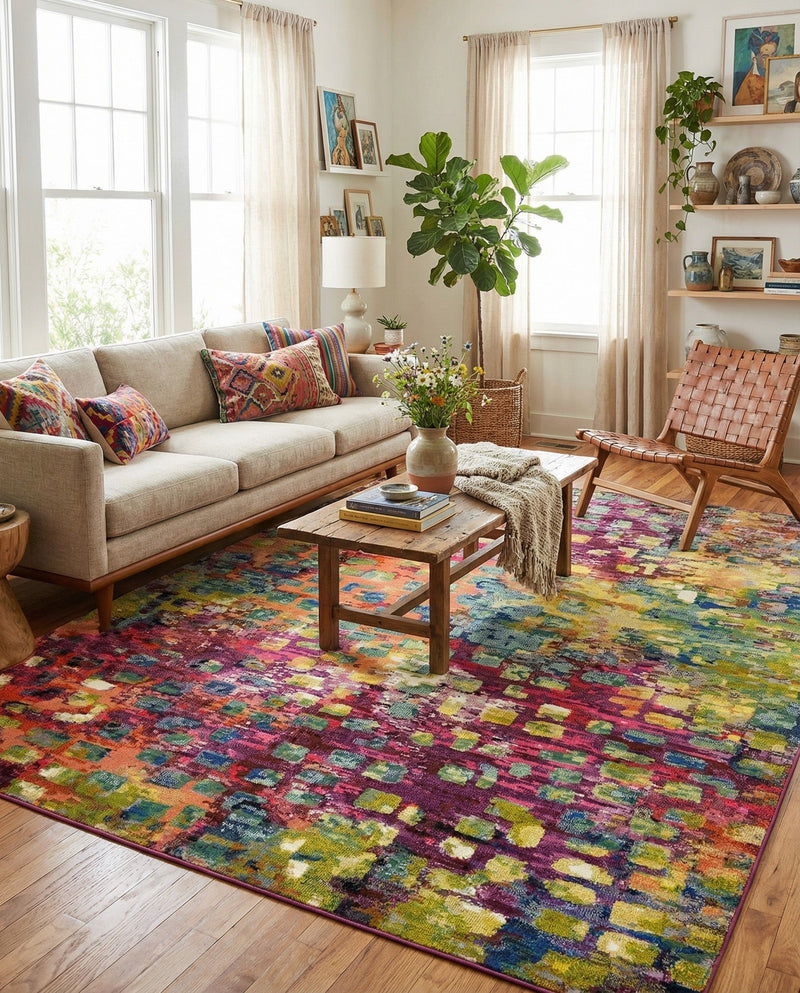 Sevilla Splendor Collection Area Rug -  Andalusia Rectangle Multi  lifestyle 8