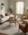 Seville Stripes Collection Area Rug -  Granada (Brick Red) Rectangle Brick Red  lifestyle 18