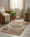 Desert Weave Jute Collection Area Rug - Sahara Rectangle Multi  lifestyle 3