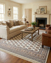 Samarkand Elegance Collection Area Rug -  Margilan (Ivory) Rectangle Ivory  lifestyle 15