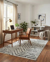 Marrakech Mosaic Collection Area Rug -  Tangier Rectangle Black and White  lifestyle 12