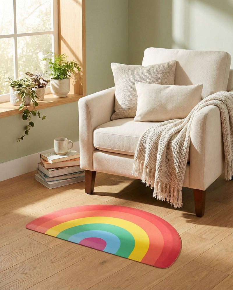 Cozy Mat Collection Area Rug -  Paradise Hearth Multi  lifestyle 2