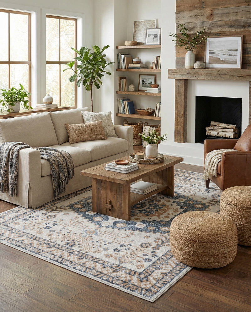 Cambridge Classics Collection Area Rug -  Pembroke (Cream) Rectangle Cream  lifestyle 18