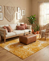 Riviera Elegance Collection Area Rug -  Monaco (Yellow) Rectangle Yellow  lifestyle 11
