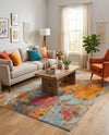Colorburst Oasis Collection Area Rug -  Spectrum Rectangle Multi  lifestyle 11