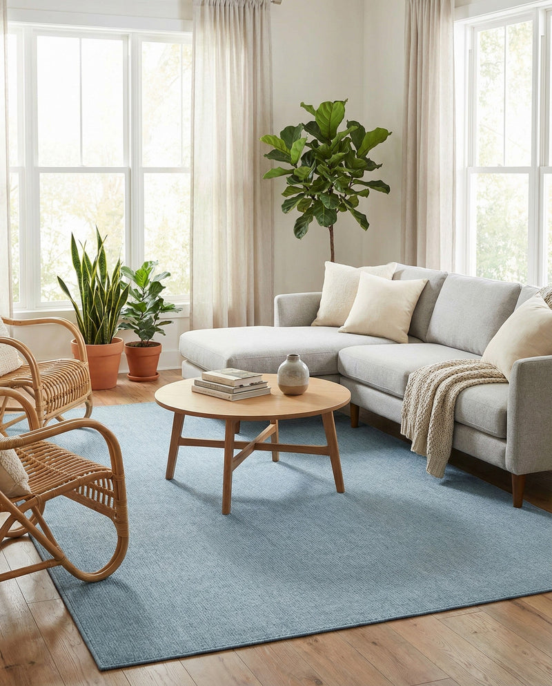 Seaside Serenity Collection Area Rug - Veranda (Aquamarine) Rectangle Aquamarine  lifestyle 17