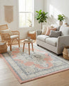 Beverly Grove Collection Area Rug -  Fairfax (Rose) Rectangle Rose  lifestyle 5