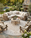 Urban Oasis Rugs Collection Area Rug -  Penthouse (Gray) Round Gray  lifestyle 78
