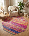 Sahara Essence Collection Area Rug - Oasis (Multi) Octagon Multi  lifestyle 51