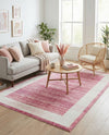 Metro Heights Collection Area Rug -  Park Rectangle Pink  lifestyle 21