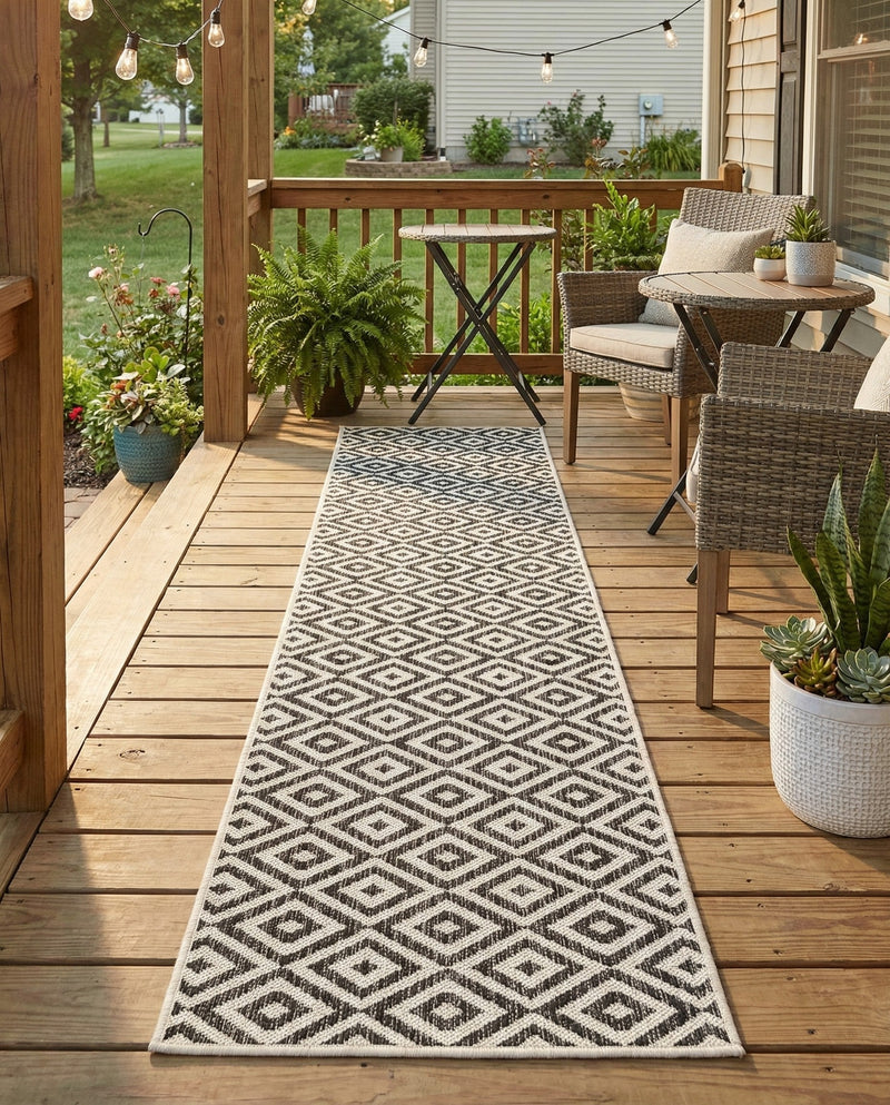 Urban Oasis Rugs Collection Area Rug -  Rooftop (Charcoal Gray) Runner Charcoal Gray  lifestyle 79