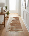 Urban Terrace Collection Area Rug -  Balcony Runner Beige Brown  lifestyle 50