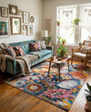 Meadow Breeze Collection Area Rug -  Daffodil Rectangle Multi  lifestyle 6
