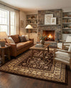 Jaipur Elegance Collection Area Rug -  Nahargarh (Brown) Rectangle Brown  lifestyle 6