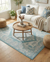 Patio Heritage Collection Area Rug -  Augusta (Aqua) Rectangle Aqua  lifestyle 22