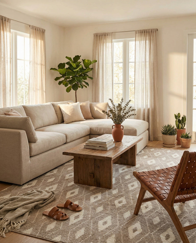 Sienna Collection Area Rug - Umbria Rectangle Smokey Taupe  lifestyle 60