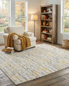 Bloomsbury Elegance Collection Area Rug -  Soho Rectangle Yellow and Gray  lifestyle 16