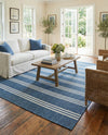 Urban Oasis Rugs Collection Area Rug -  District (Blue) Square Blue  lifestyle 68