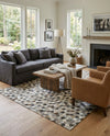 Savannah Hideaway Collection Area Rug - Savannah Square Ivory Gray  lifestyle 51