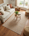 Garden Lattice Charm Collection Area Rug -  Pergola (Beige) Rectangle Beige  lifestyle 13