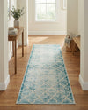 Metro Heights Collection Area Rug -  Midtown Runner Teal  lifestyle 38