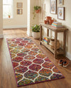 Trellis Mosaic Collection Area Rug -  Pergolatown (Multi) Runner Multi  lifestyle 45
