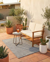 Jill Zarin Sedona Oasis Outdoor Collection Area Rug - Coconino (Silver Stars) Rectangle Silver Stars  lifestyle 12