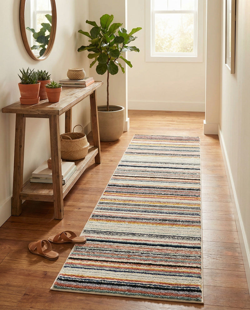 Marrakech Mosaic Collection Area Rug - Casablanca Runner Ivory  lifestyle 72