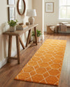 Trellis Mosaic Collection Area Rug - Arborville (Orange) Runner Orange  lifestyle 36