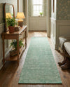 Berkshire Estate Collection Area Rug - Windsor (Green) Runner Green  lifestyle 59