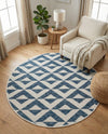 Urban Oasis Rugs Collection Area Rug -  Highrise (Blue) Round Blue  lifestyle 52