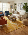 Riviera Elegance Collection Area Rug -  Monaco (Yellow) Rectangle Yellow  lifestyle 13