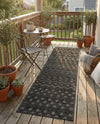 Garden Lattice Charm Collection Area Rug -  Pergola (Charcoal) Runner Charcoal  lifestyle 48