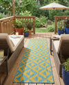 Urban Oasis Rugs Collection Area Rug -  Highrise (Yellow and Aqua) Runner Yellow and Aqua  lifestyle 22