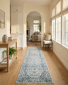 Seville Stripes Collection Area Rug - Cadiz (Light Gray) Runner Light Gray  lifestyle 35