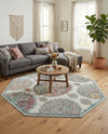 Arcadia Rugs Collection Area Rug -  Atlantis (Cream) Octagon Cream  lifestyle 75