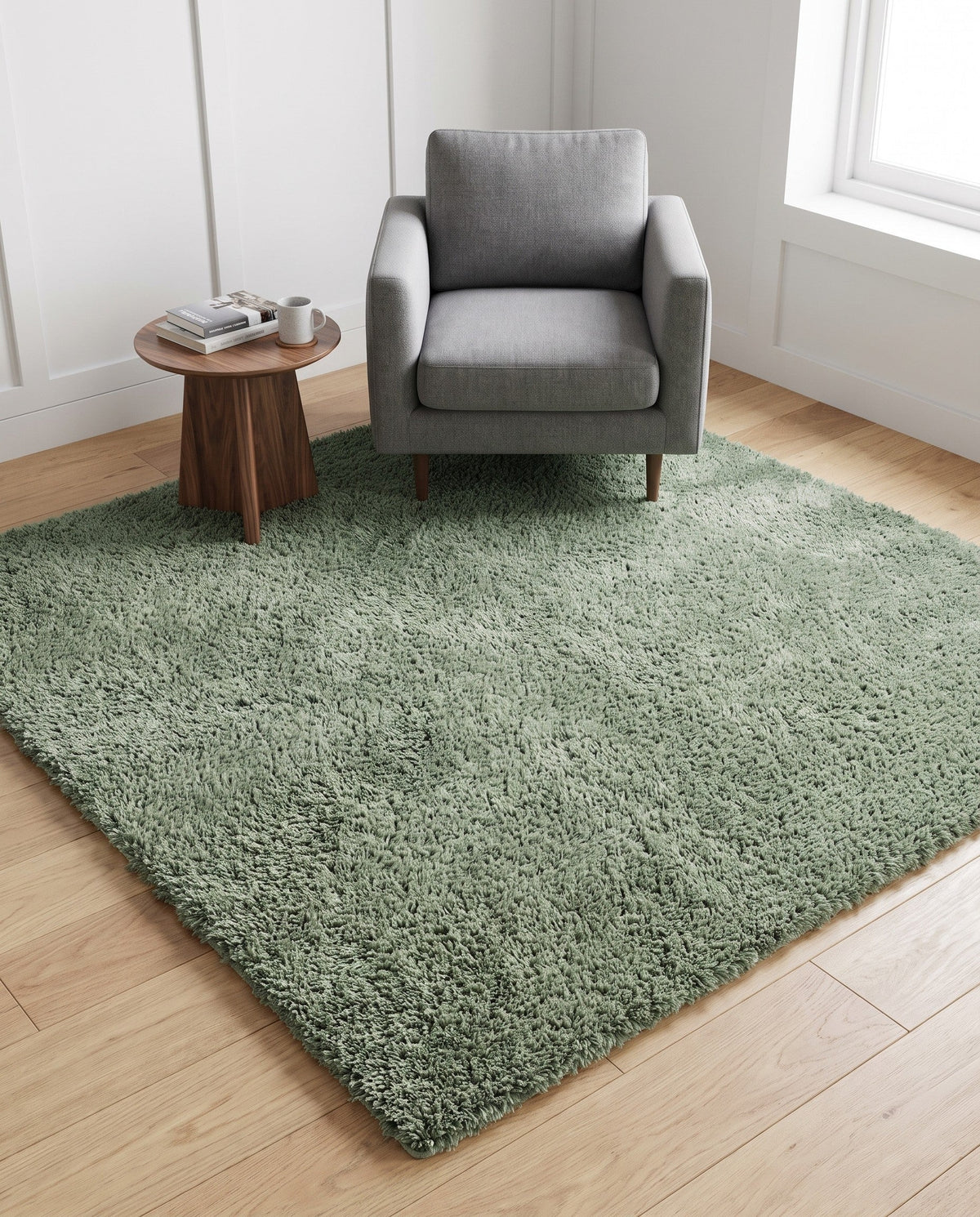 Alpine Plush Collection Area Rug -  Cortina (Sage) Square Sage  lifestyle 91