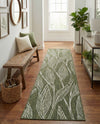 Seaside Blooms Collection Area Rug -  Evergreen (Green) Runner Green  lifestyle 31