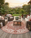 Urban Oasis Rugs Collection Area Rug -  Penthouse (Rust Red) Round Rust Red  lifestyle 66