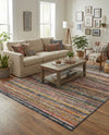 Jewel Oasis Collection Area Rug - Sapphire (Multi) Rectangle Multi  lifestyle 11