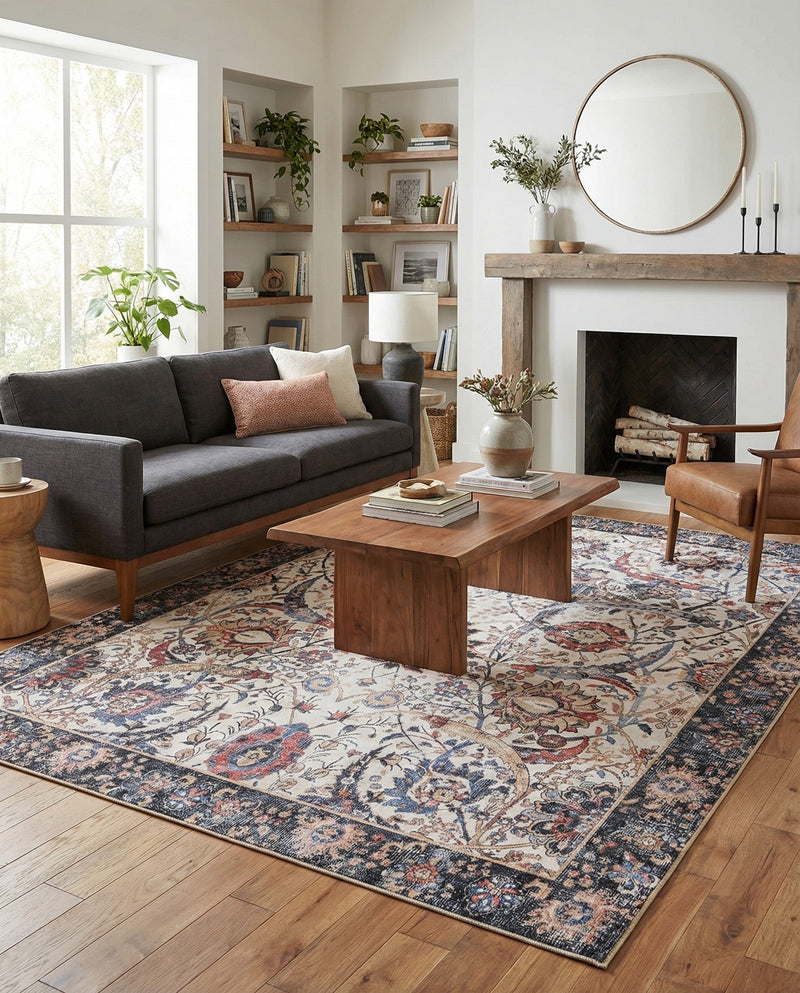 Heritage Elegance Collection Area Rug -  Topkapi Rectangle Ivory  lifestyle 13