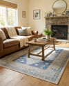 Savannah Series Collection Area Rug -  Augusta (Sky blue) Rectangle Sky blue  lifestyle 9