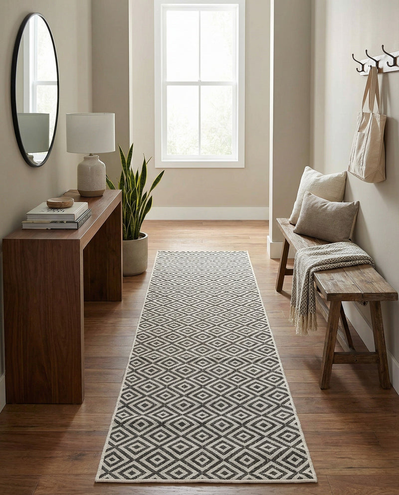 Urban Oasis Rugs Collection Area Rug -  Rooftop (Charcoal Gray) Runner Charcoal Gray  lifestyle 28