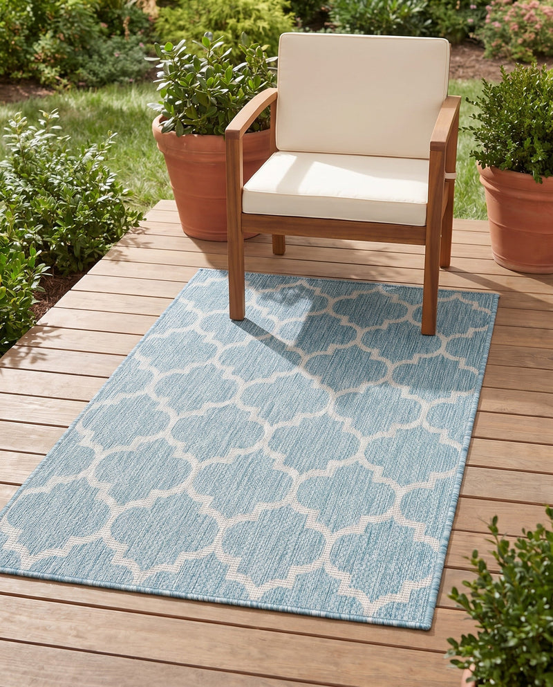 Savannah Pergola Collection Area Rug - Arbor (Aquamarine) Rectangle Aquamarine  lifestyle 28