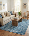 Marrakech Lattice Collection Area Rug - Medina (Blue) Rectangle Blue  lifestyle 6