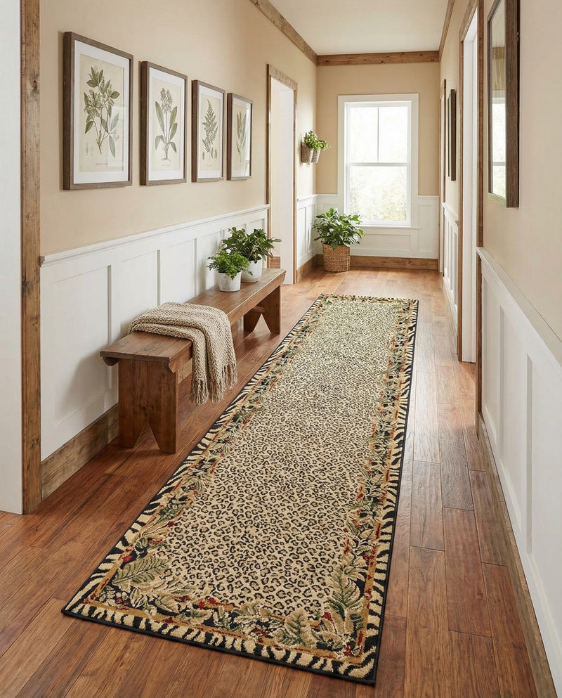 Savannah Sojourn Collection Area Rug -  Moremi Runner Cream  lifestyle 77