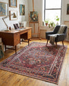 Heritage Elegance Collection Area Rug -  Schonbrunn Rectangle Burgundy  lifestyle 23