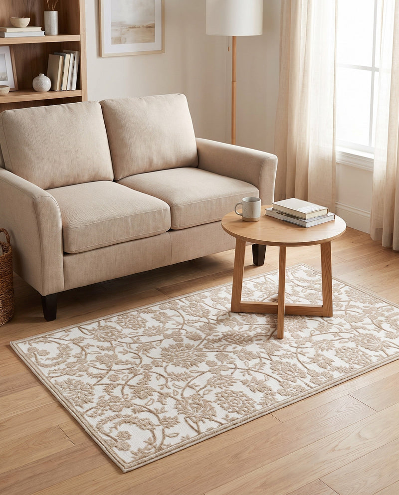 Andes Summit Collection Area Rug -  Chimborazo Rectangle Snow White  lifestyle 36