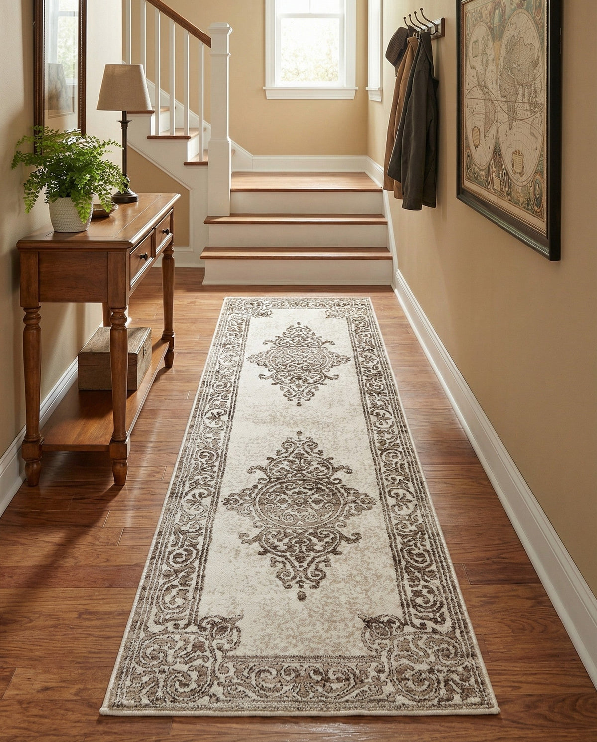 Sanctuary Retreat Collection Area Rug - Haven Runner Chocolate Brown  lifestyle 184